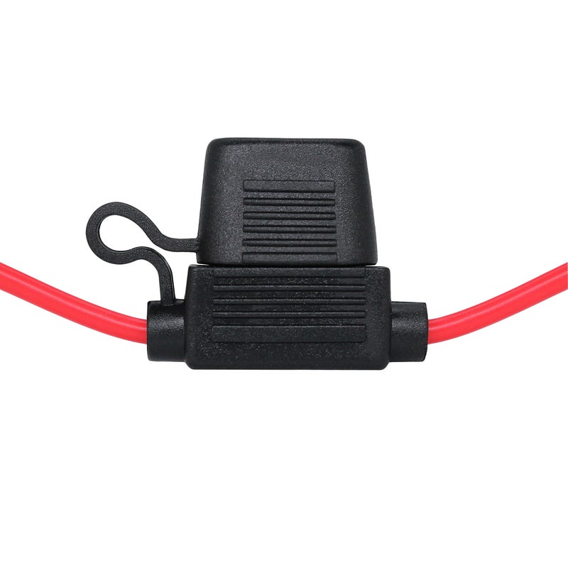 VANTRONIK Waterproof Medium Inline Fuse Holder with 14 Gauge AWG Wire 10 Inches Long, Fit for ATO ATC Standard Blade Fuse in Vehicle/Boat/RV/Tractor, 6 Pack - Image 5